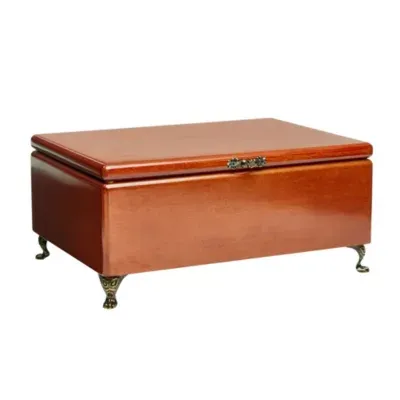 Mele and Co Kinsley Walnut-Finish Jewelry Box