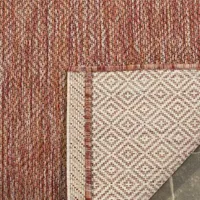Safavieh Courtyard Collection Monroe Stripe Indoor/Outdoor Runner Rug