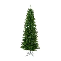 4.5' Prelit Pencil Pine Artificial Christmas Tree