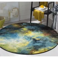 Safavieh Galaxy Collection Zoe Geometric Round Area Rug