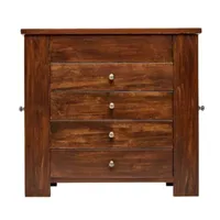 Mele and Co Makenna Walnut-Finish Jewelry Box