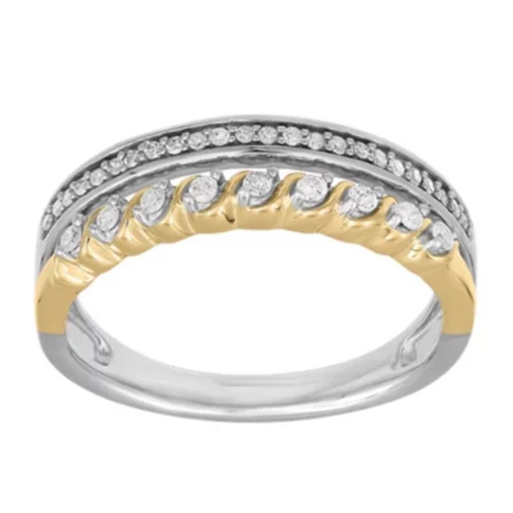 1/5 CT. T.W. Natural White Diamond 10K Gold Band