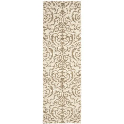 Safavieh Shag Collection Rosheen Damask Runner Rug