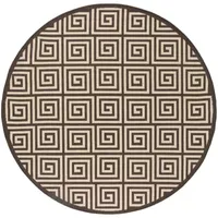 Safavieh Linden Collection Zoie Geometric Round Area Rug