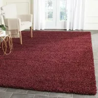 Safavieh Santa Monica Shag Collection Ainsley Solid Square Area Rug