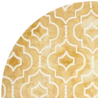 Safavieh Dip Dye Collection Devnet Geometric Round Area Rug