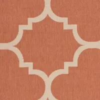 Safavieh Courtyard Collection Gina Geometric Indoor/Outdoor Square Area Rug
