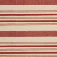 Safavieh Courtyard Collection Ercan Stripe Indoor/Outdoor Square Area Rug