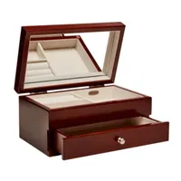 Mele and Co Brynn Walnut-Finish Jewelry Box