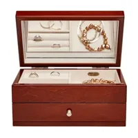 Mele and Co Brynn Walnut-Finish Jewelry Box