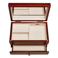 Mele and Co Brynn Walnut-Finish Jewelry Box