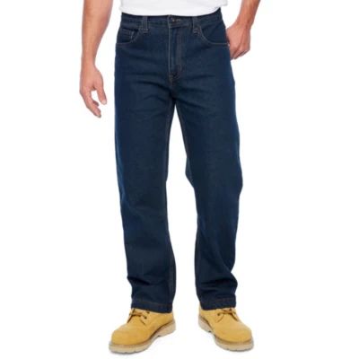 Smiths Workwear Mens Stretch Fabric Straight Leg Relaxed Fit Jean