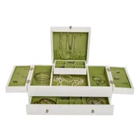 Mele and Co Everly Triple Lid Jewelry Box