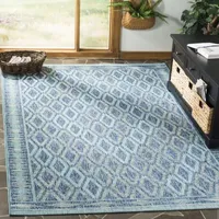 Safavieh Courtyard Collection Trent Geometric Indoor/Outdoor Area Rug