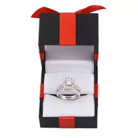 2 CT.T.W. Natural Diamond Cushion Halo Bridal Set 10K or 14K Gold