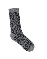 CHAUSSETTES LAINE ALPAGA LÉOPARD