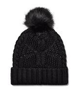 CABLE BEANIE W/ POM