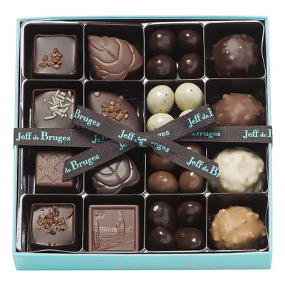Amandes et chocolat, Boite chocolats et amandes gourmandes 198 g - Jeff de Bruges