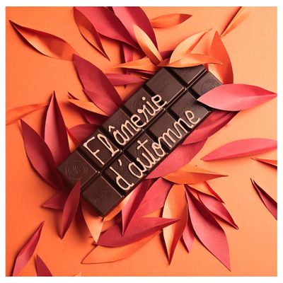 15 Autumn Chocolates Box with 38% Milk Chocolate Bar Without Customization