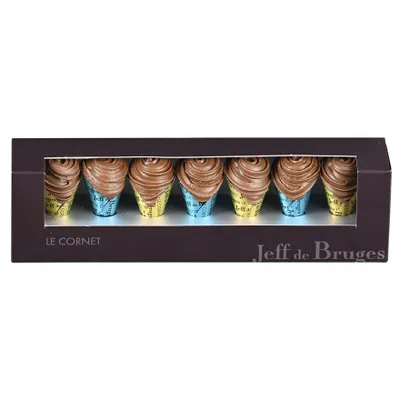 Les spécialités, Étui 7 Cornets Gianduja - 2 Recettes - Jeff de Bruges