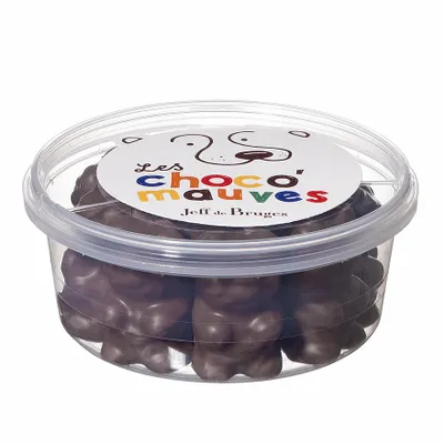 Enfantillages, Choco’mauves - Petite boite oursons guimauve chocolat noir - Jeff de Bruges