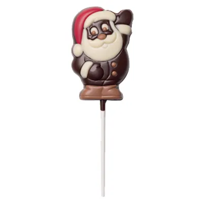 Chocolat Noël, Sucette Père Noël chocolat noir - Jeff de Bruges
