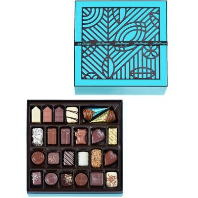 Boîtes et coffrets cadeaux, Boite carrée 605 g chocolats assortis - Jeff de Bruges