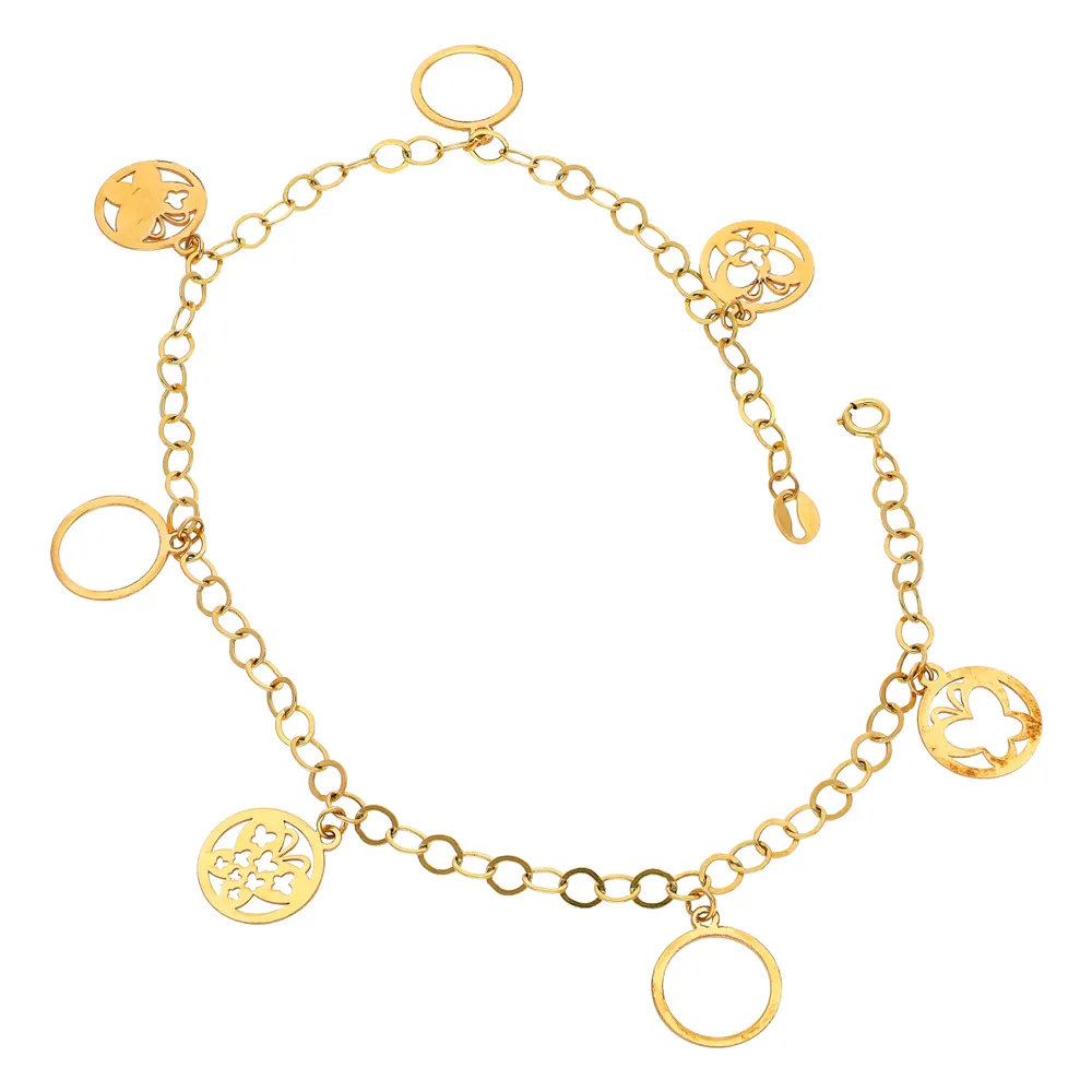 Pulsera para dama en oro amarillo 10K