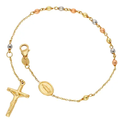 Pulsera para niño en oro florentino 14K