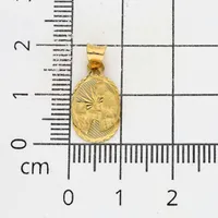 Medalla para niño en oro amarillo 10K