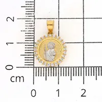 Medalla para niño en oro combinado 14K