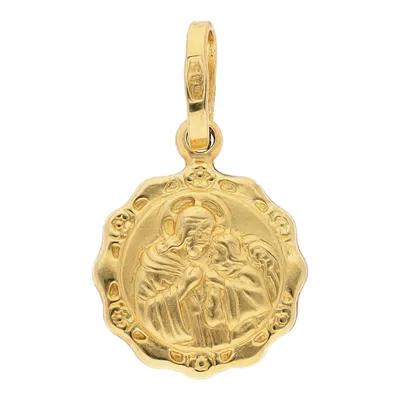 Medalla para niño en oro amarillo 14K