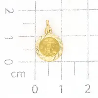 Medalla para niño en oro amarillo 14K