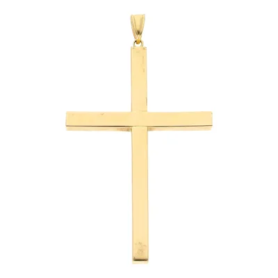 Cruz para caballero en oro amarillo 14K