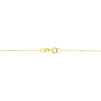 Cadena dije para dama en oro combinado 14K con diamantes