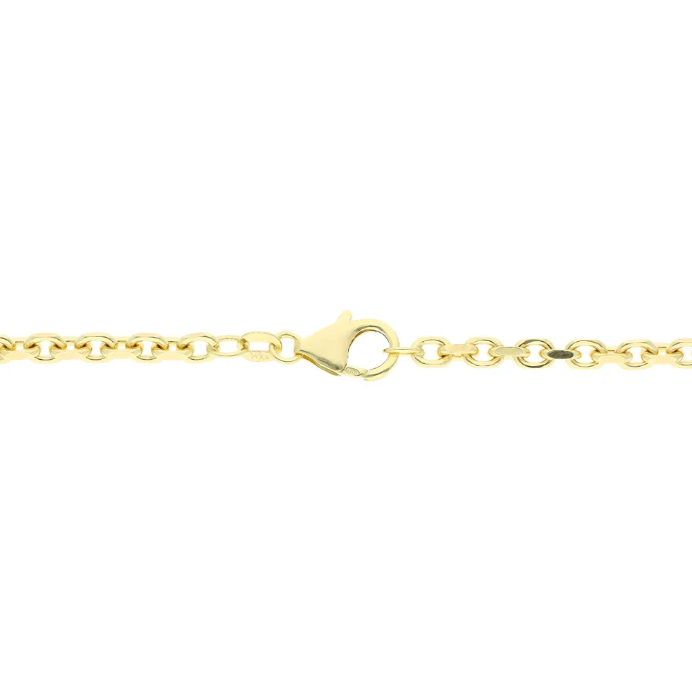 Cadena para caballero en oro amarillo 14K