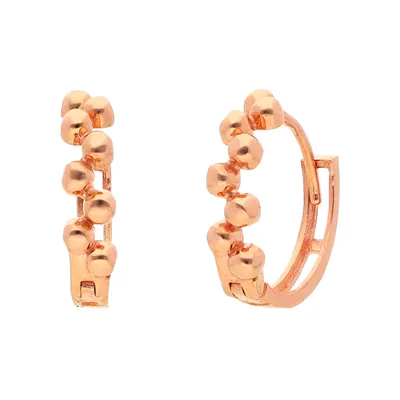 Coquetas en oro rosa 14K