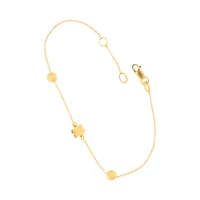 Pulsera para dama en oro amarillo 10K