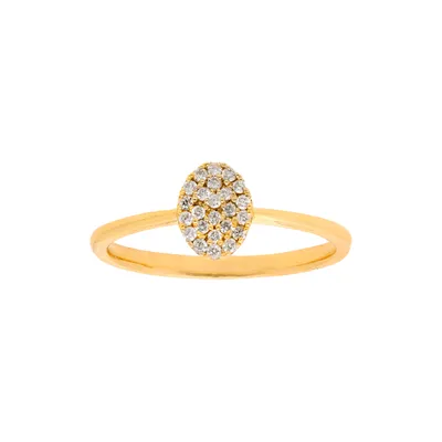 Anillo para dama en oro amarillo 14K