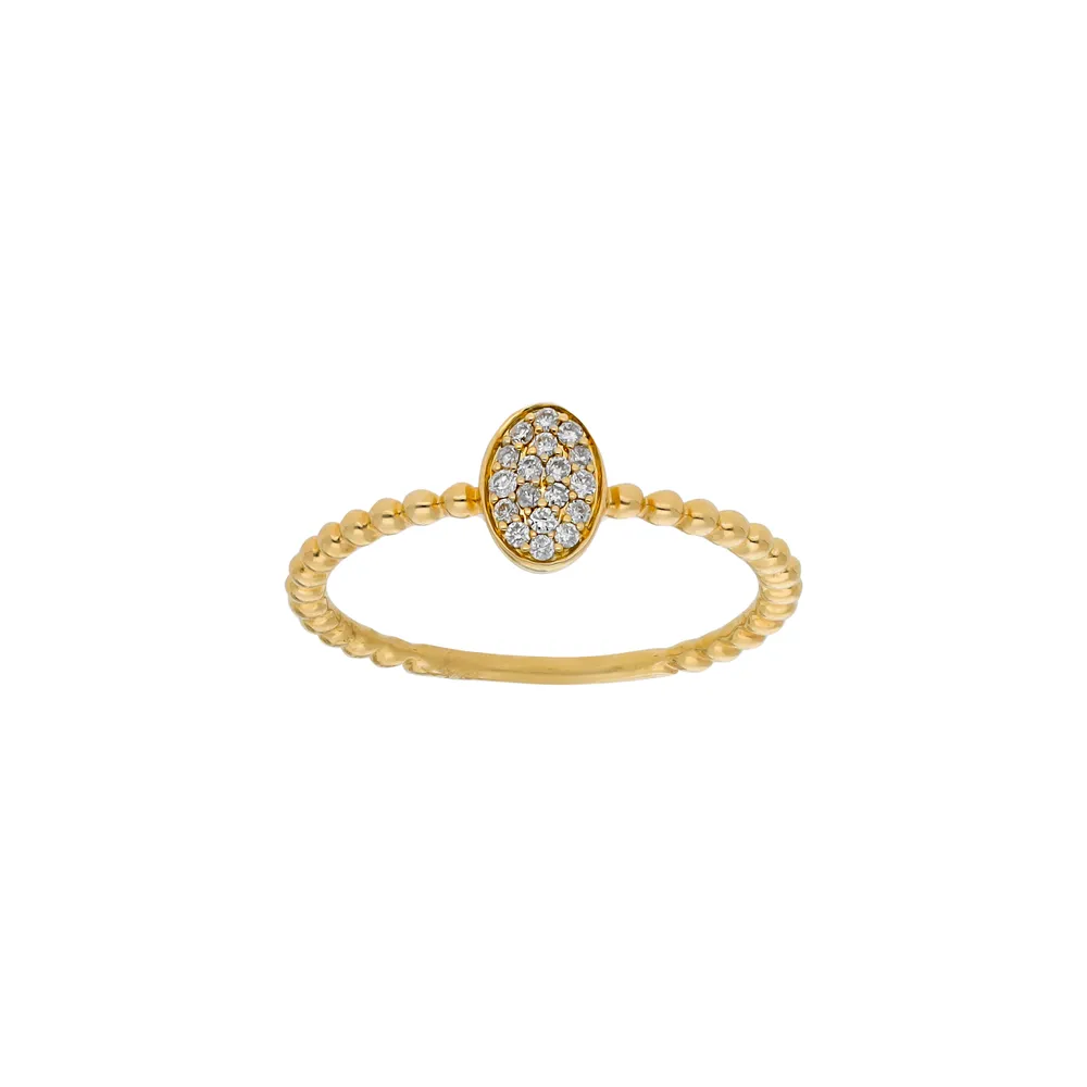 Anillo para dama en oro amarillo 14K