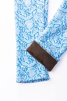 Paisley Blue - Cozy Lined