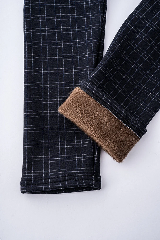 Dark Blue Plaid - Cozy Lined