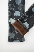 Green Maple Leaves - Cozy Lined