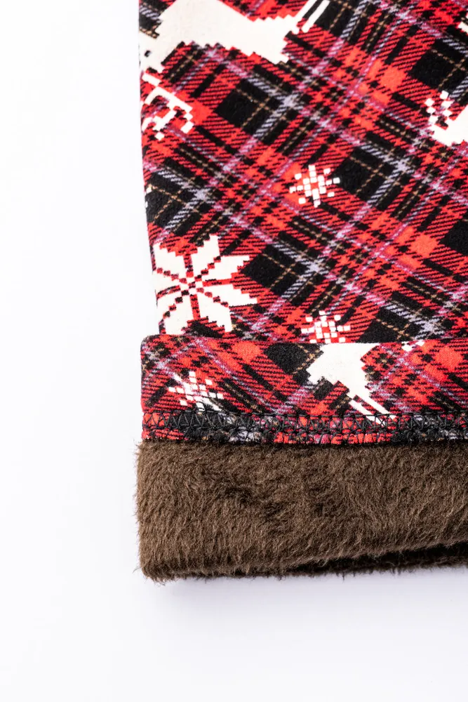 Scottish Christmas Kid's - Cozy Lined Leggings