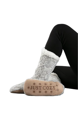 Light Grey - Cozy Slipper Socks