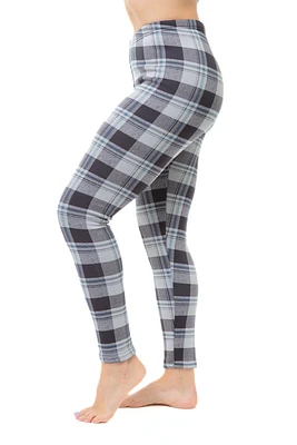 Gray Check - Cozy Lined Leggings