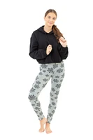 Black Flakes - Cozy Lined Leggings