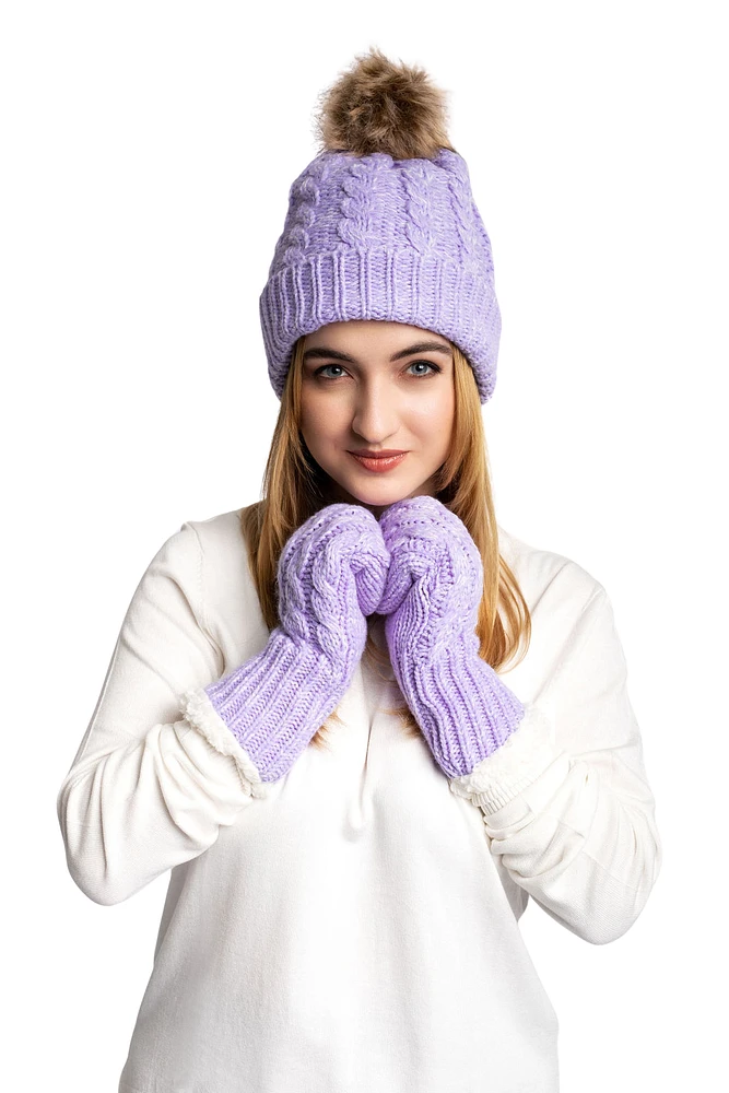 Purple - Cozy Lined Hat