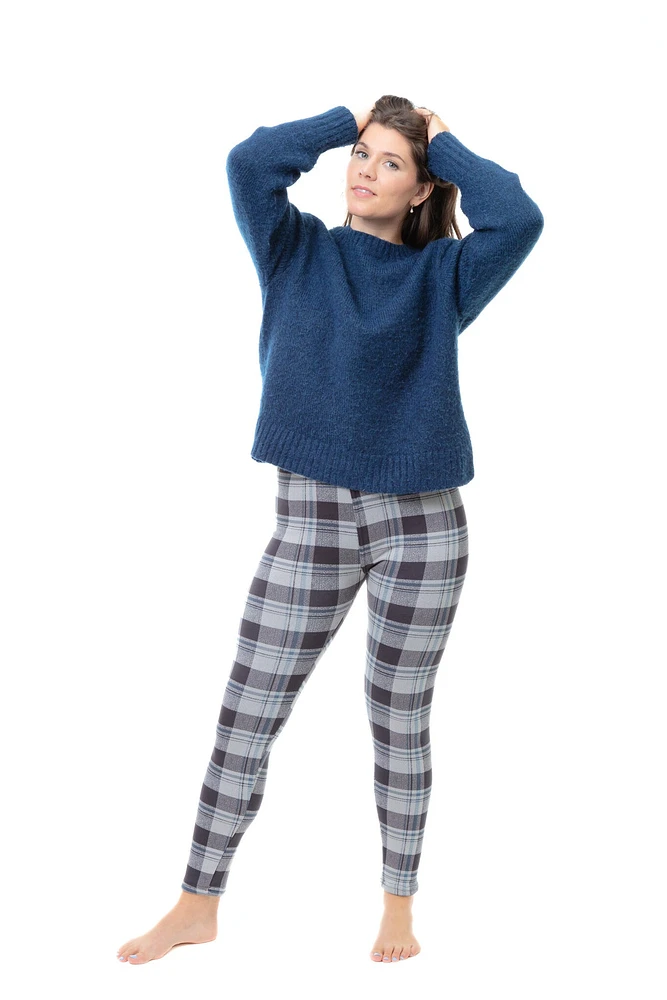 Gray Check - Cozy Lined