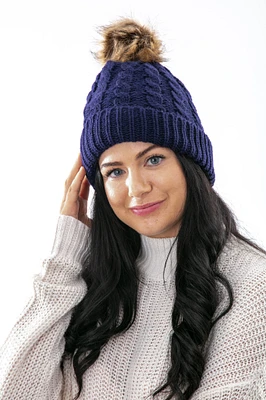 Blue - Cozy Lined Hat